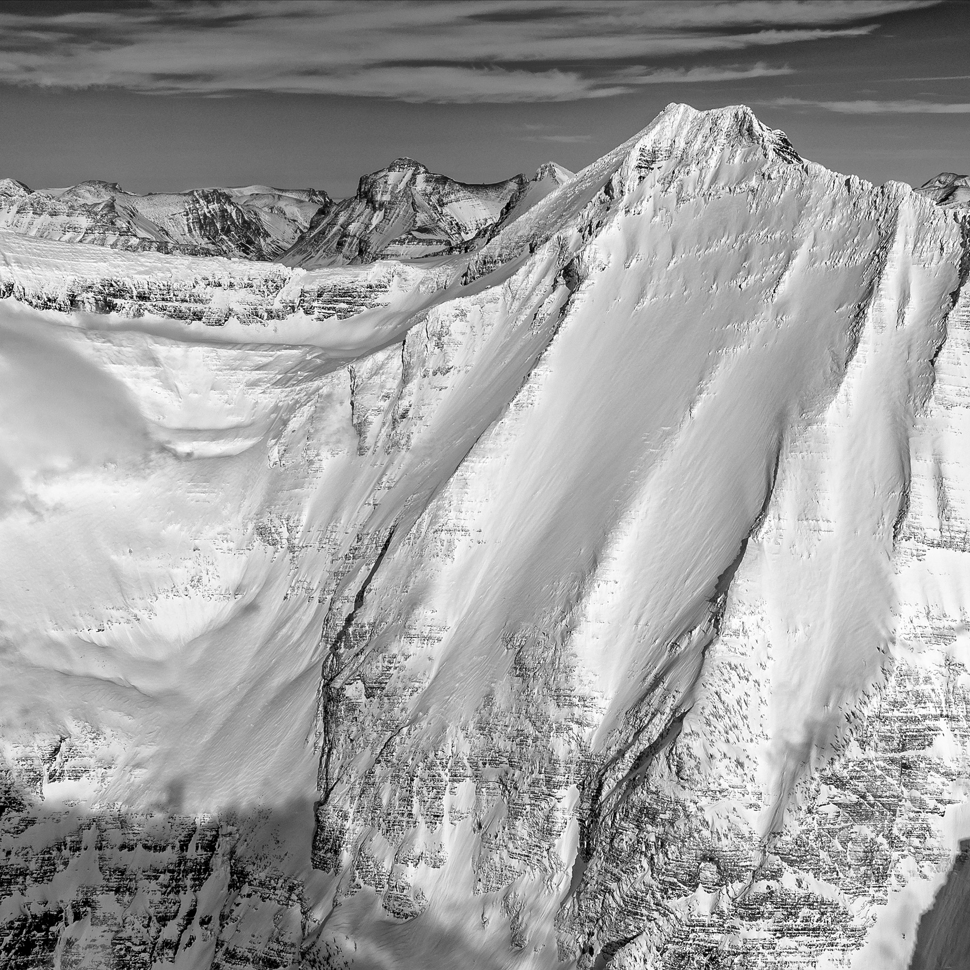 Aerial Glacier National Park, Montana